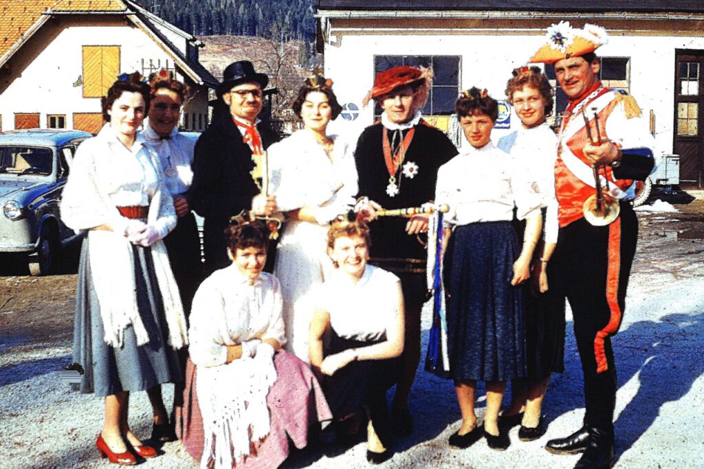 Prinzenpaar 1956 Gert Aigner und Edda Hiebl